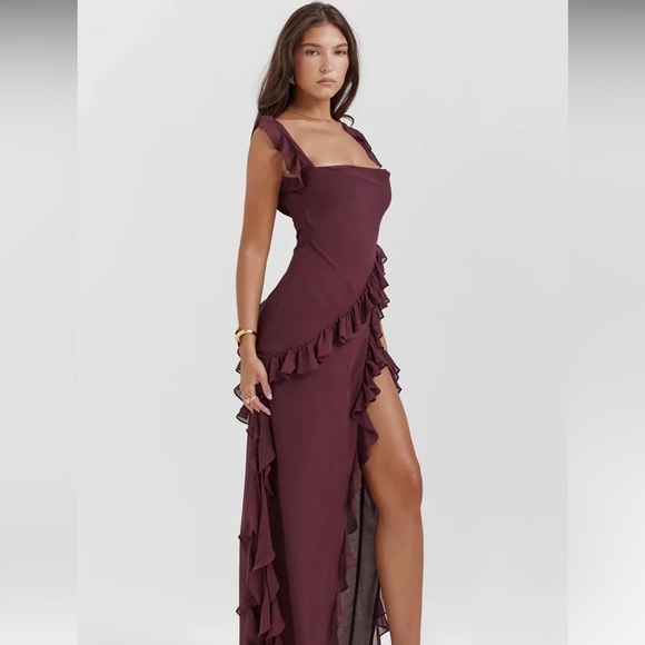 Ivy Midi Dress - Berry - Picture 1 of 7